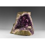 Natural History - Large Amethyst 'Crystal Cave'.