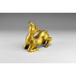 Chinese Gilt Deer Statue