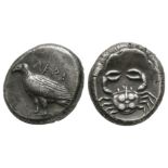Ancient Greek Coins - Akragas - Crab Didrachm