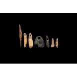 Stone Age Pendant and Awl Group