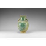 Parthian Green Glazed Vase