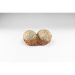 Natural History - Hadrosaur Fossil Dinosaur Egg Pair