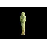 Egyptian Pale Blue Hieroglyphic Shabti