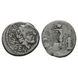 Ancient Roman Republican Coins - L. Rubrius Dossenus - Quinarius