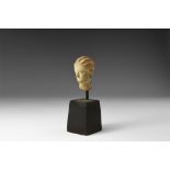 Greek Tanagra Figurine Head