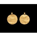 Viking Gold Dinar Coin Pendant