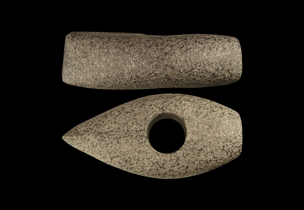 Stone Age Boat-Shaped Axe-Hammer