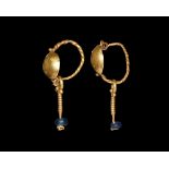 Roman Gold Earring Pair