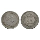 English Milled Coins - William IV - 1834 - Three Halfpence