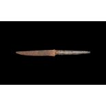 Roman Knife with Silver Inlay