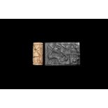 Western Asiatic Mitanni Cylinder Seal with Antelope