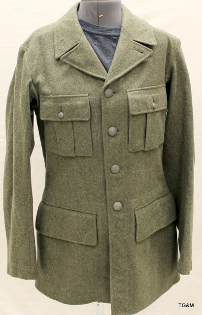 A WW2 1942 dated Swedish Army jacket & trousers - Image 2 of 9