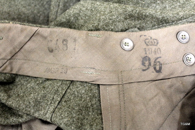 A WW2 1942 dated Swedish Army jacket & trousers - Image 9 of 9