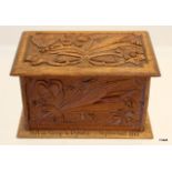 A WW1 P.O.W carved wooden box. Dyrotz Camp, Germany September 1915