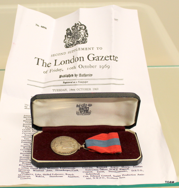 A Queen Elizabeth II Imperial Service Medal named to Alfred John Bricknell in its original case