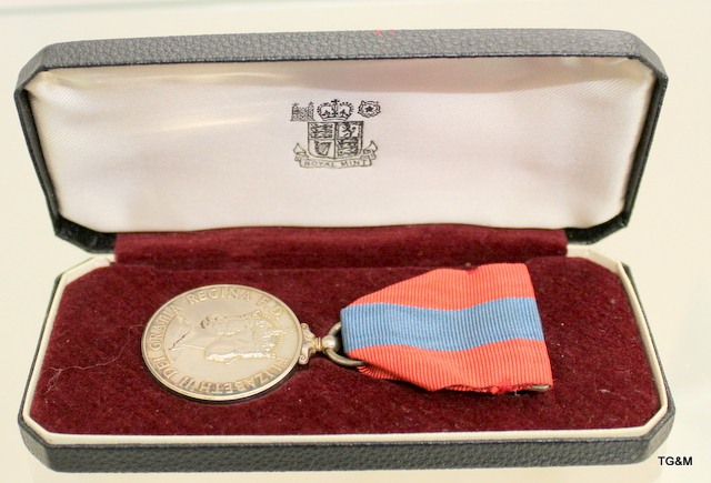 A Queen Elizabeth II Imperial Service Medal named to Alfred John Bricknell in its original case - Image 2 of 7