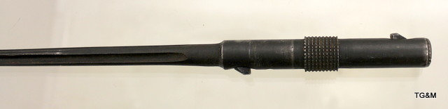 A French Model 1936 MAS Rod Bayonet with cruciform blade 15 inches overall - Image 2 of 3