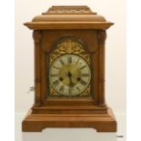 An Oak cased clock