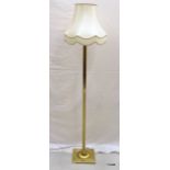 A brass fitted Standard lamp 163cm