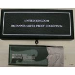 2003 silver proof Britannia coin set