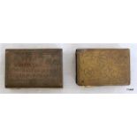 Two WW1 trench art brass matchbox holders, one engraved F Symes. Trouville. the other reads H Wyatt,