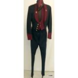 A Colonels mess dress uniform from the Royal Army Medical Corps consisting of Jacket, Trousers,