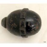 An inert WW1 German model 1917 hand grenade