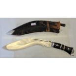 A cold steel Ghurkha Kukri nice clean blade missing one of the sharpening blades. 35 in length