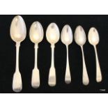 6 Georgian teaspoons London 1939