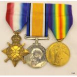 A WW1 medal trio named to 10958 Private F Ford of the Dorsetshire Regiment