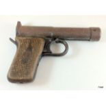 An antique German Tell MKII air pistol in working order