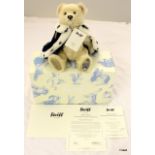 Steiff TEDDY BEAR , DIAMOND CORONATION, 2013 This beautiful pale blond mohair Coronation bear is