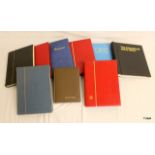 9 stamp albums containing FDC, British & Commonwealth stamps