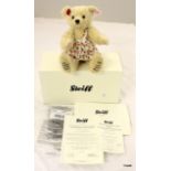 STEIFF "Rose, The RHS Chelsea Flower Show Centenary Bear". Limited Edition.  Number: 132 Rose, is