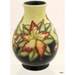 A Moorcroft Rhododendron By Debbie Hancock 20 x 7cm neck x 8cm base signed