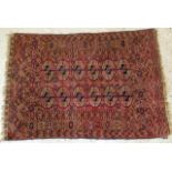 A 19th Century Rug A/F 110 x 80cm