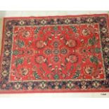 An Afghanistan Rug Blue/Red/Cream 235 x 160 cm