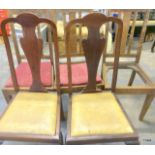 5 x miscellaneous high backed dining chairs