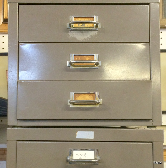 3 x separate metal engineer filing cabinet of various sizes - Image 8 of 8