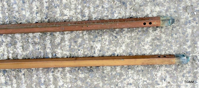A pair of vintage brass fuel tank dippers - Image 8 of 9