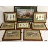 8 x Framed Military Pictures depicting Highland Regiments