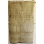 A Gabbel quality long pile rug in cream 147 x 90cm