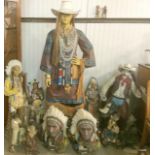 A collection of North American cowboy and Indians