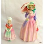 Royal Doulton "Miss Demure" HN1402 & "Tootles" HN1680