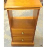 A 2 drawer bedside cupboard 78 x 40 x 40cm