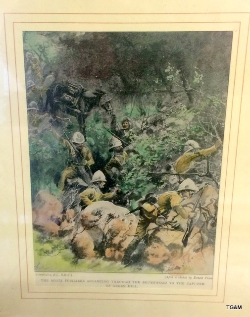 8 x Framed Military Pictures of Various British Regiments. - Image 3 of 4