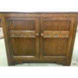 An Old Charm style 2 drawer cupboard 76 x 90x 40cm