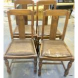 4 x drop in seat dining chairs