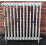 A Large Double row Cast Iron School Radiator