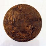 A WW1 Death Plaque - Named George Ernest Pattison